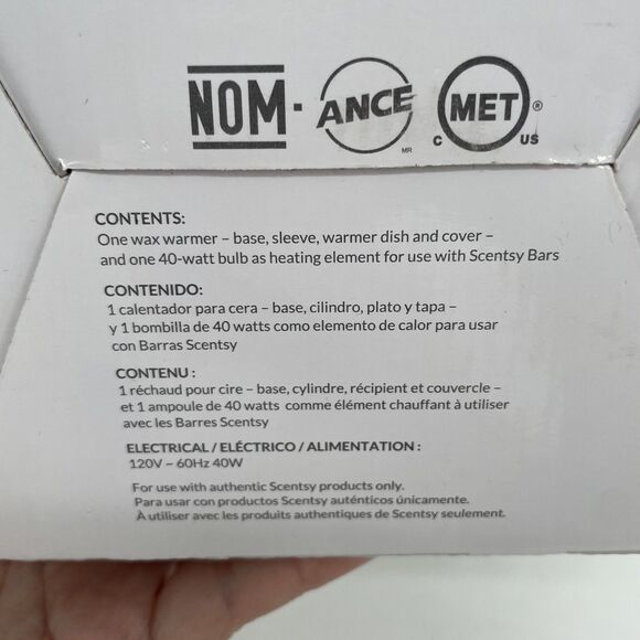 Scentsy Vino Wax Warmer Wine Lovers Edison Bulb Electric Decor NEW Box #46146 - Picture 9 of 9